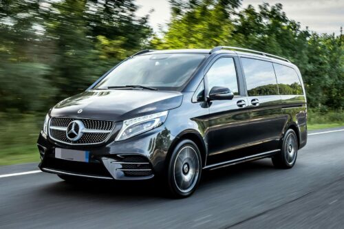 mercedes class v transfer private taxi trips Italy France NCC noleggio con conducente